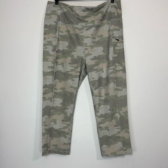 Eddie Bauer Green Camo Leggings XL - Picture 1 of 5